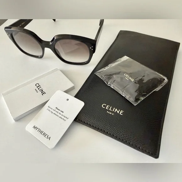 CELINE oversized Sunglasses Black - Picture 1 of 7